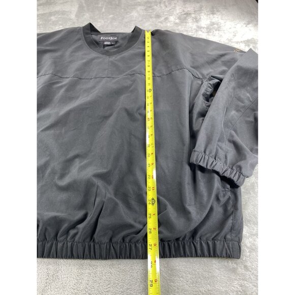 Footjoy Black Pullover Windbreaker Jacket Mens Large Lightweight - Picture 4 of 8
